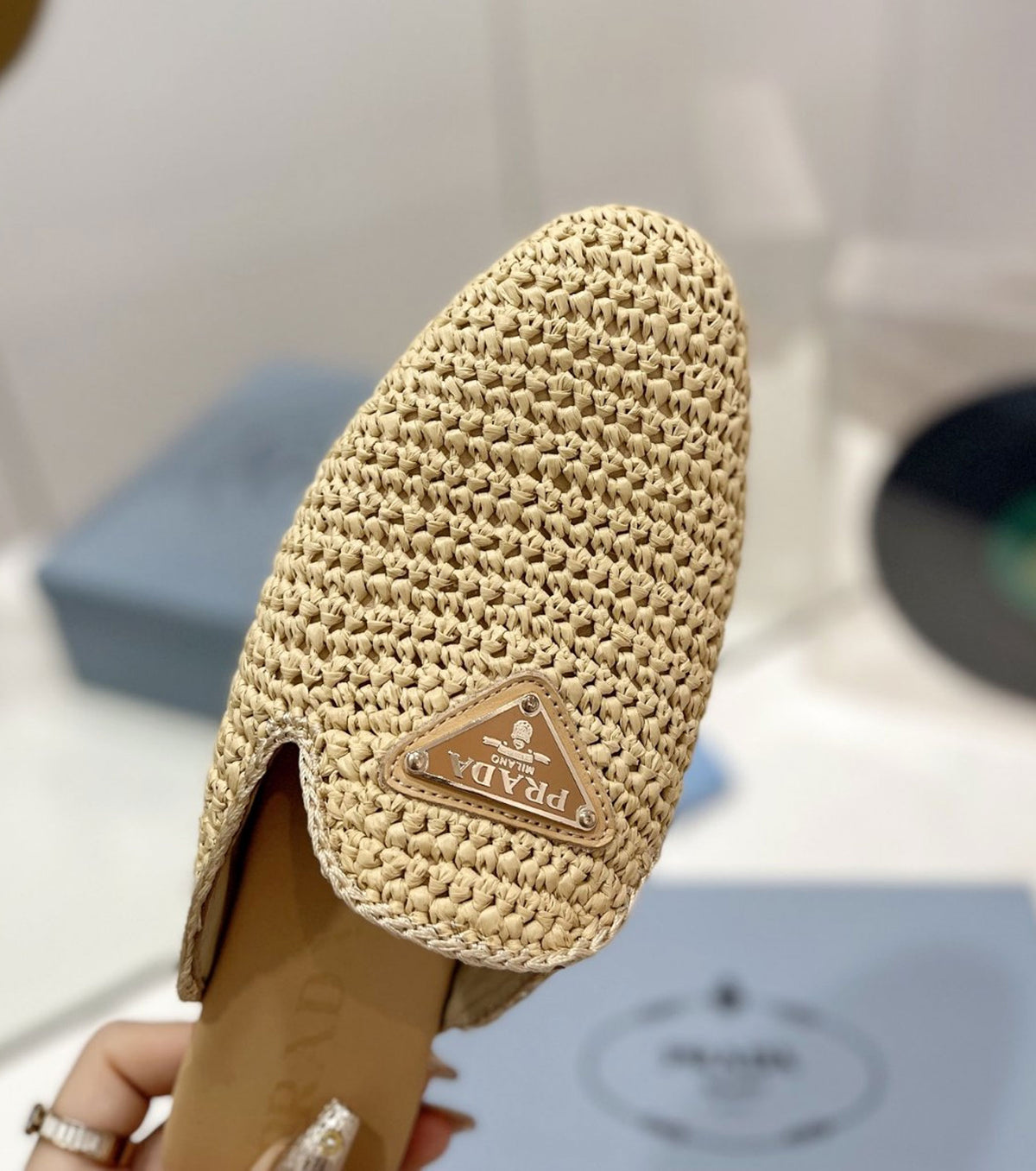 Raffia Mules