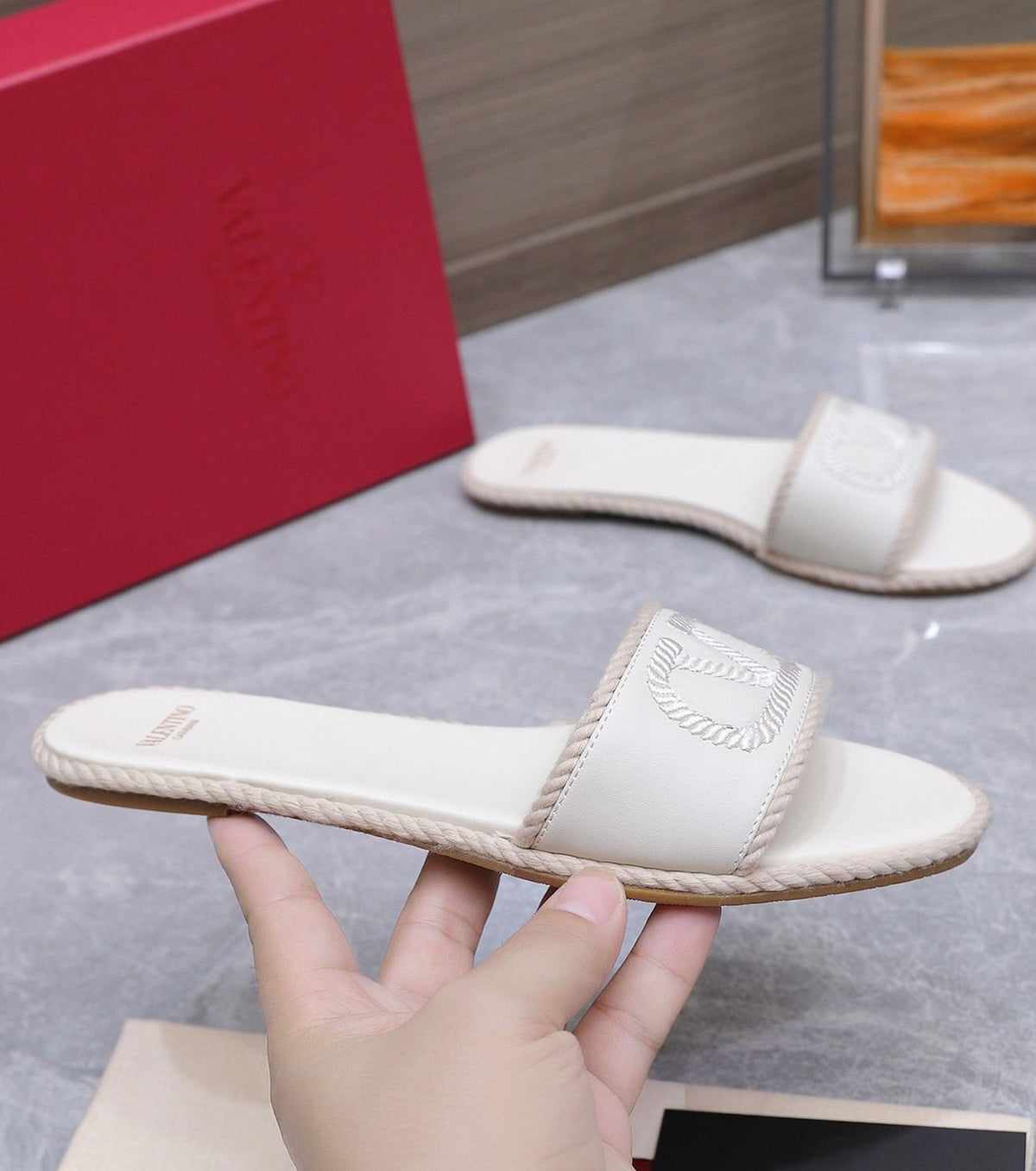 Leather Slides
