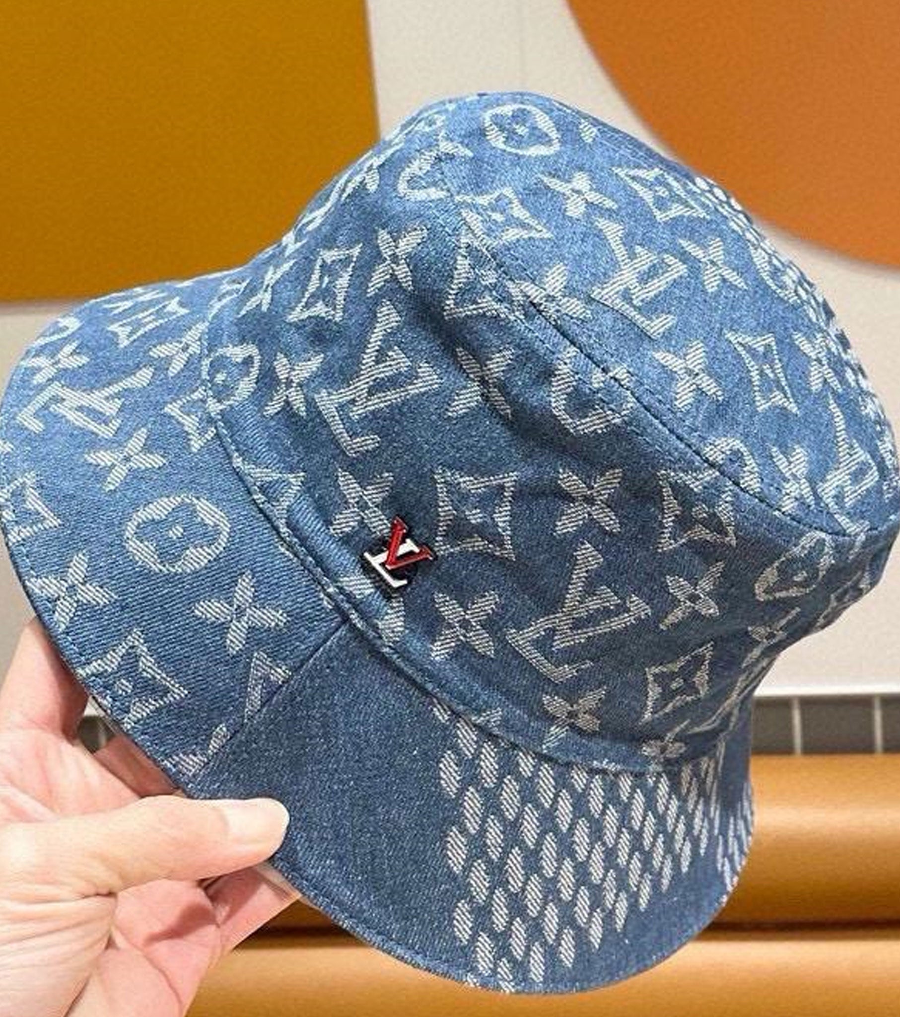 Denim bucket hat