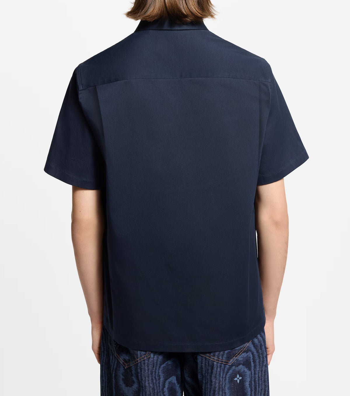 Риза с къс ръкав и монограмен джоб LS3100