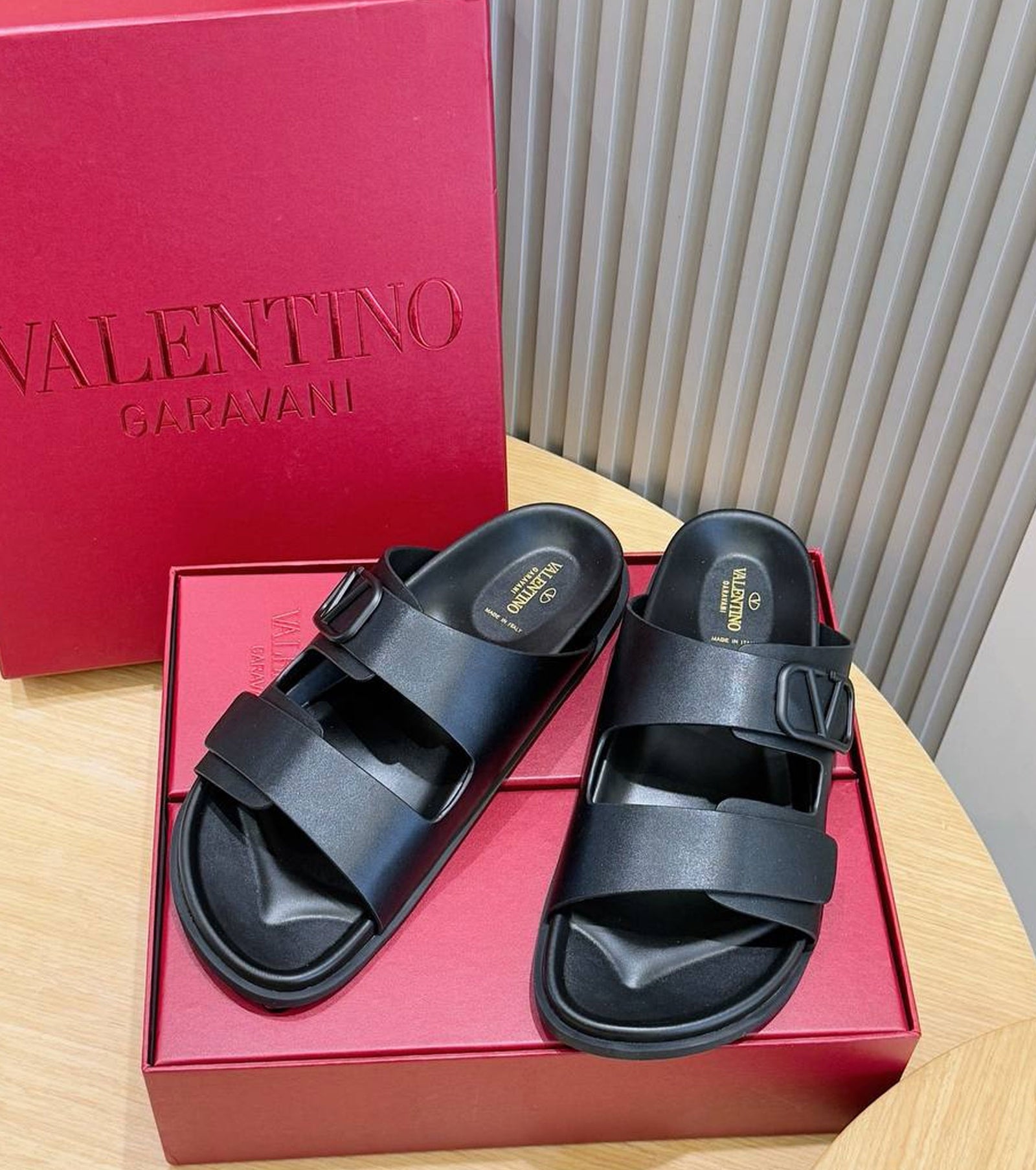 VLogo Toile double-strap sandals