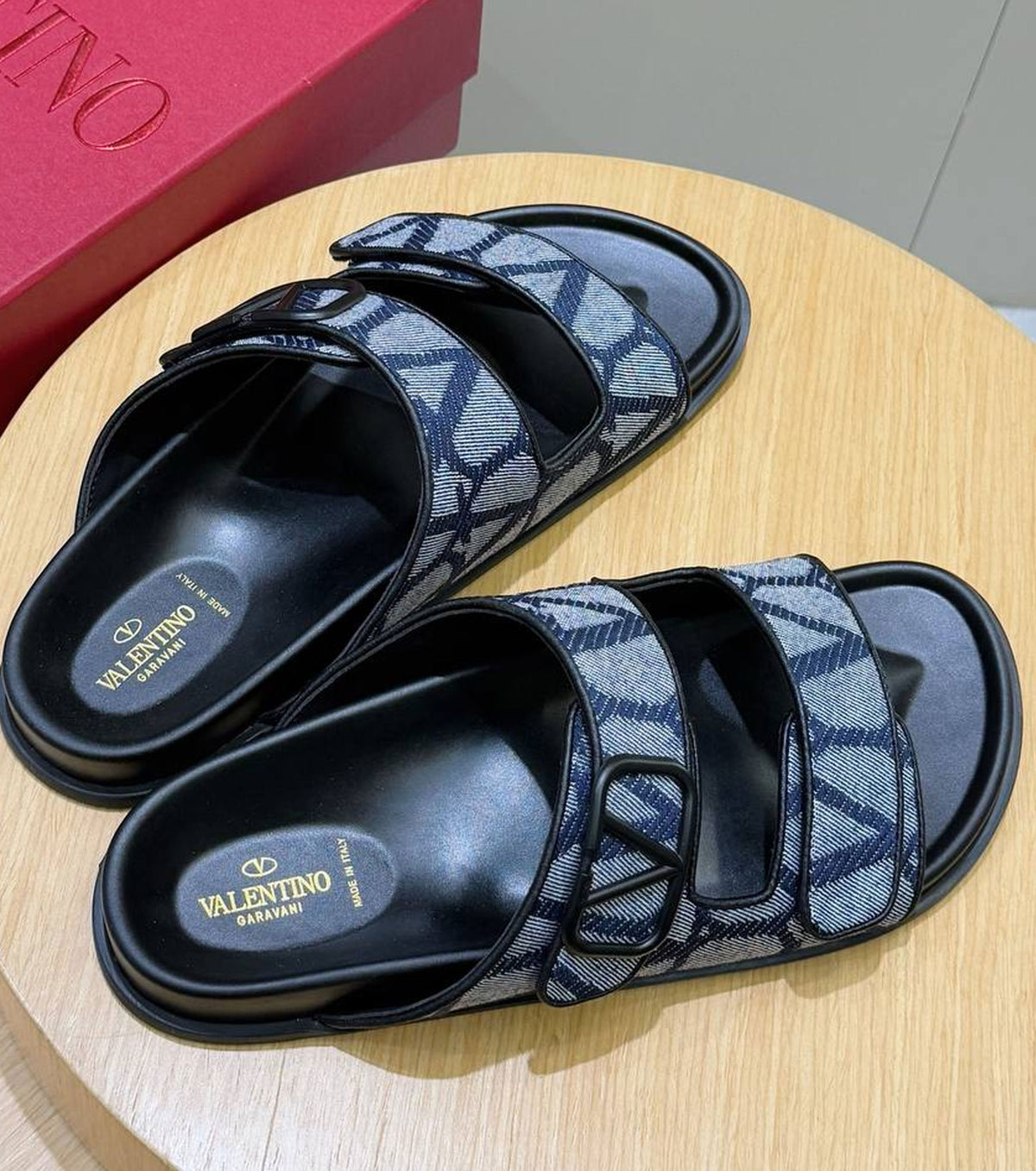 VLogo Toile double-strap sandals