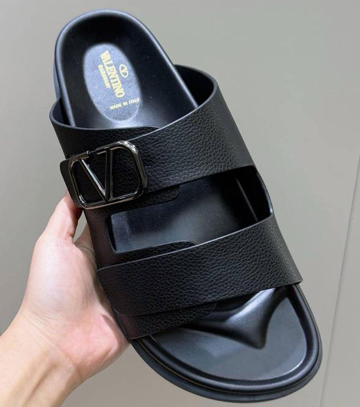 VLogo Toile double-strap sandals