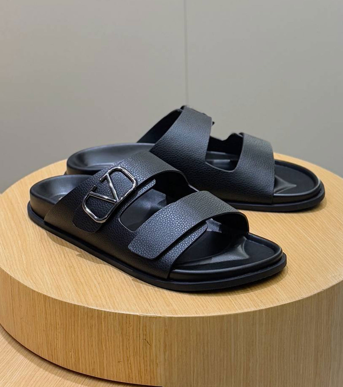 VLogo Toile double-strap sandals