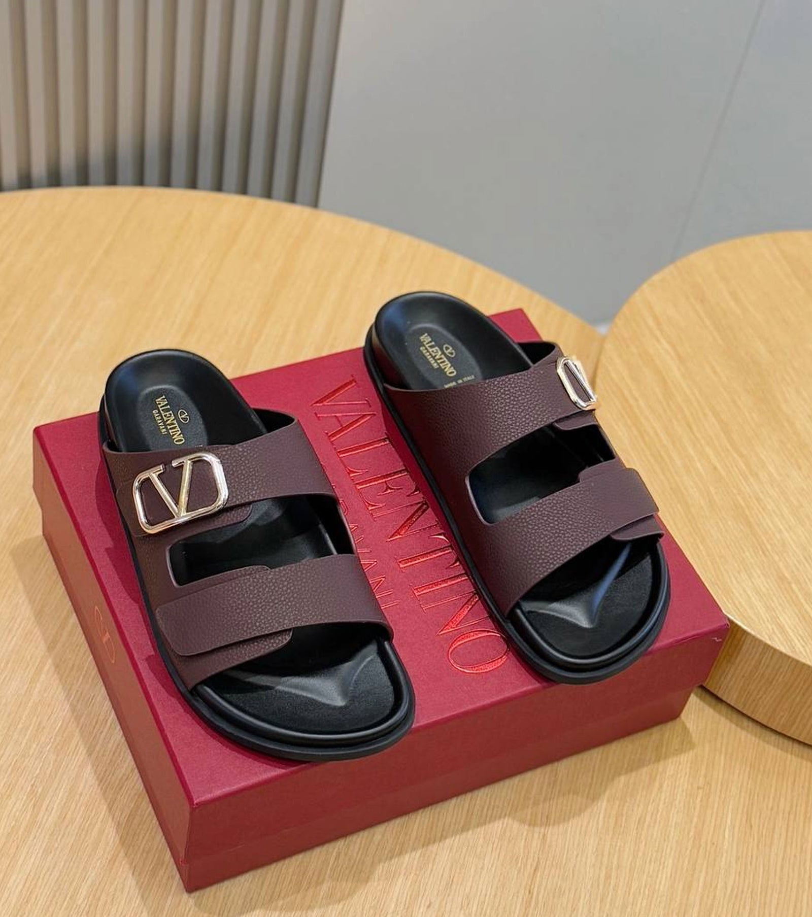 VLogo Toile double-strap sandals