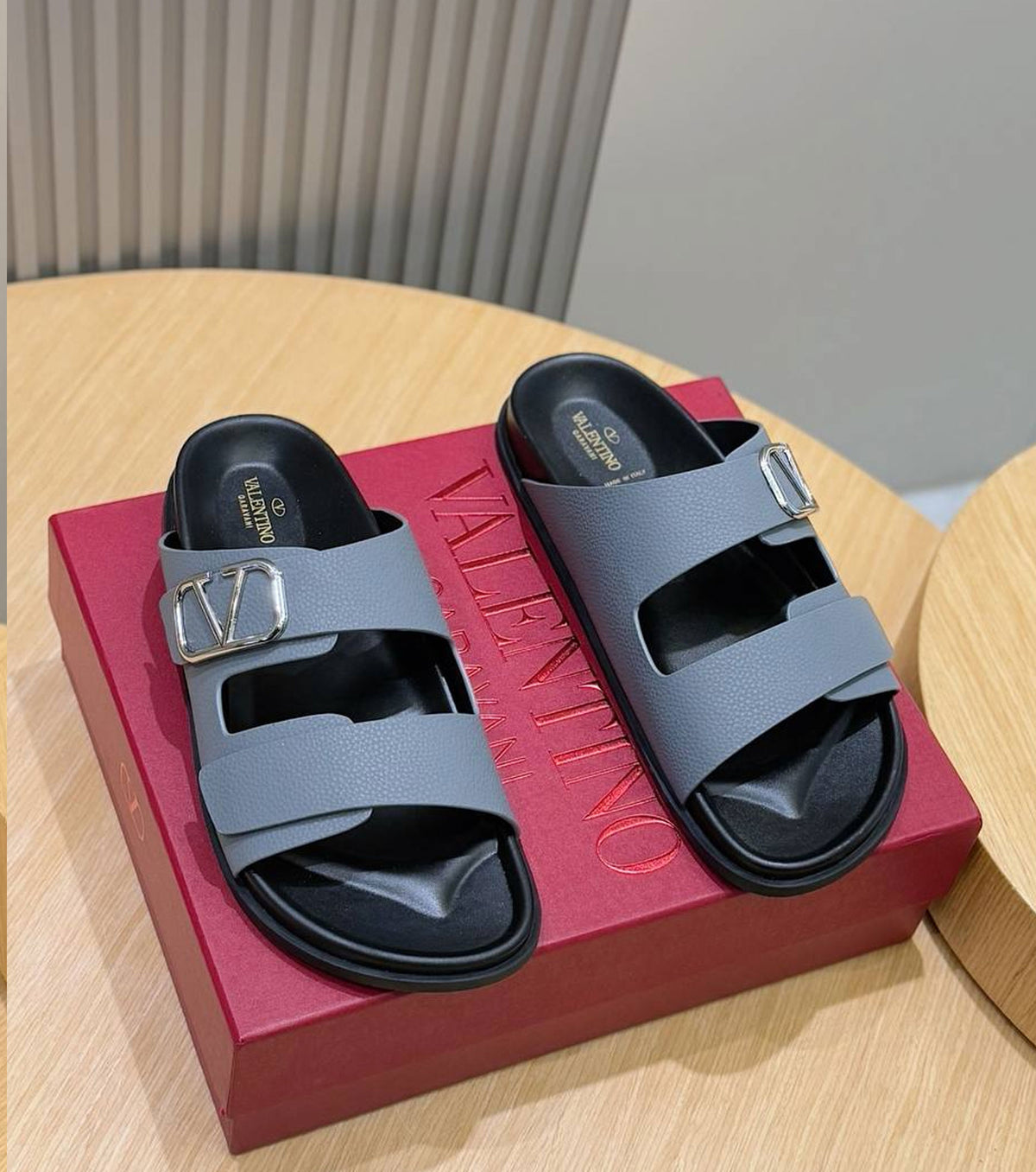 VLogo Toile double-strap sandals