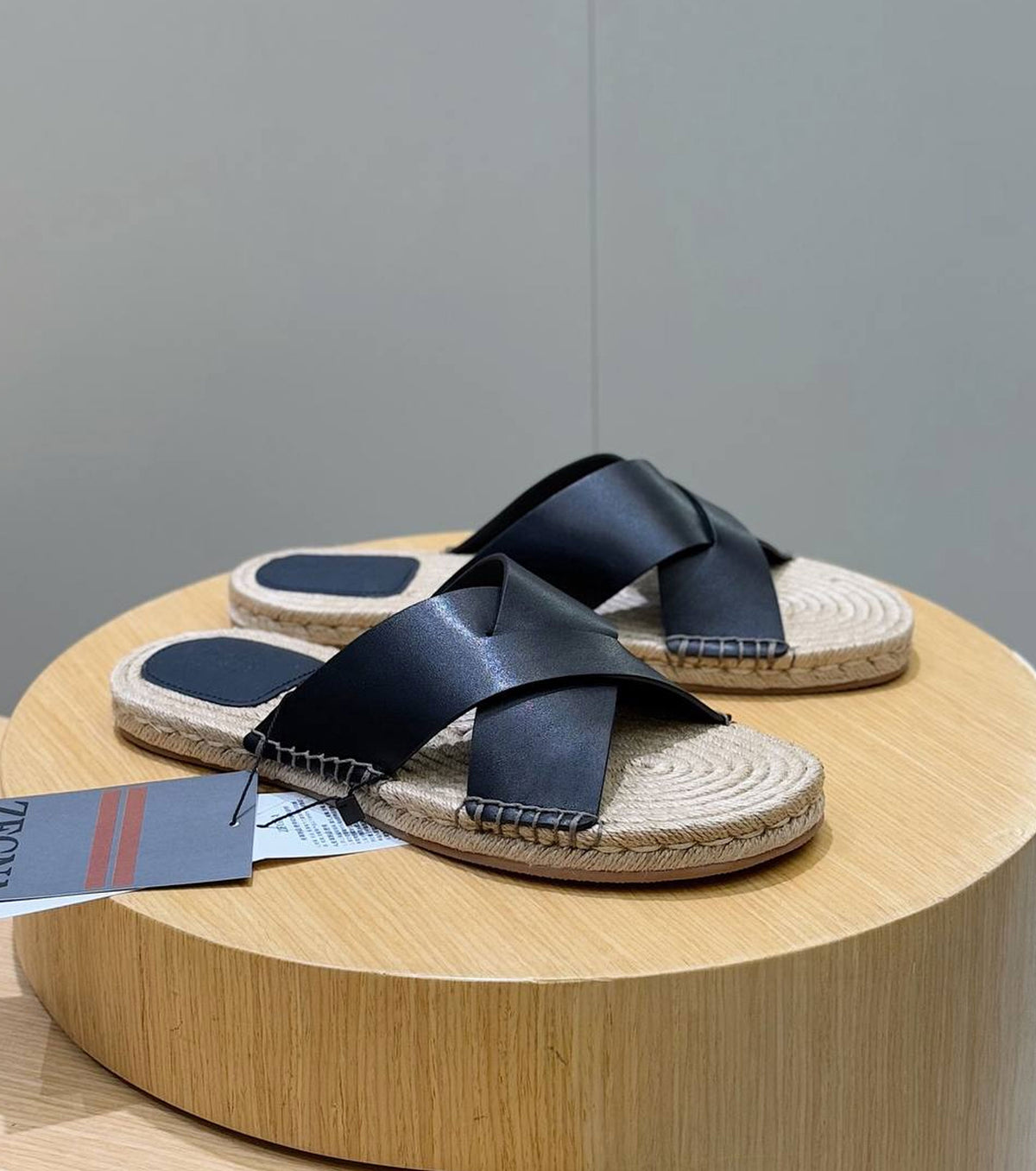 Suede Espadrille Sandal