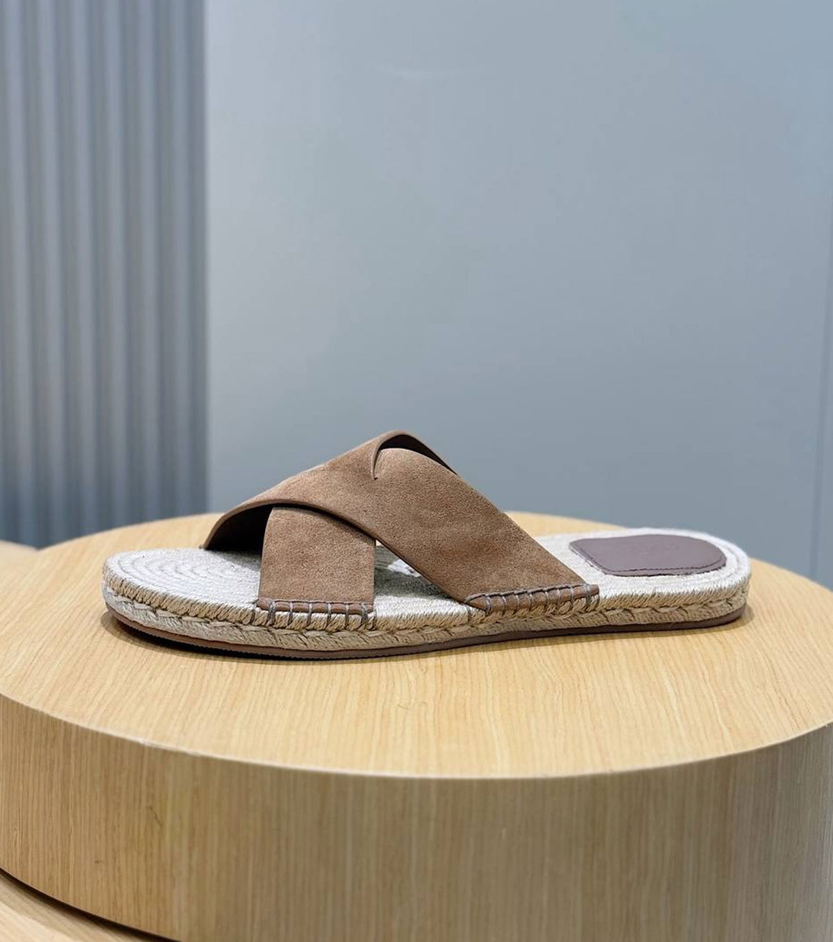 Suede Espadrille Sandal