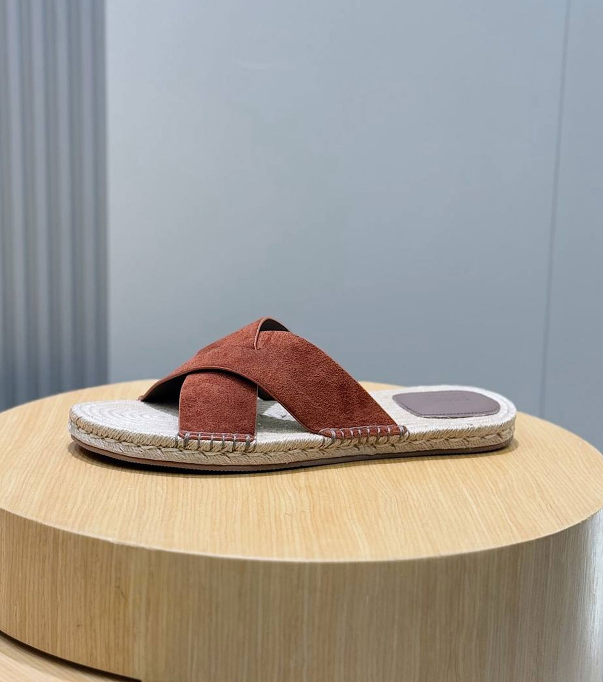 Suede Espadrille Sandal