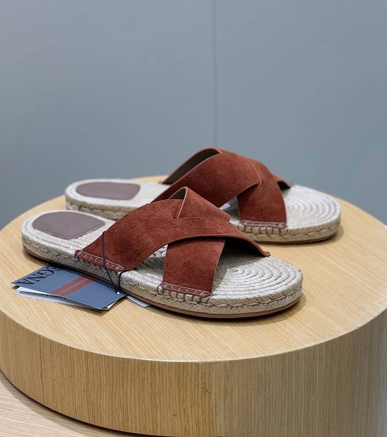 Suede Espadrille Sandal
