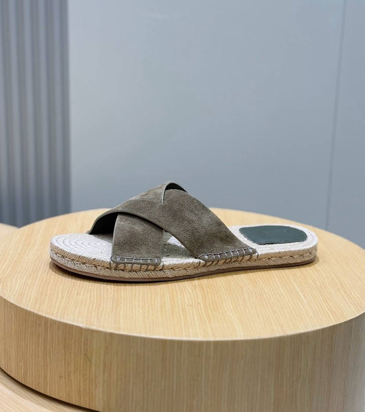 Suede Espadrille Sandal