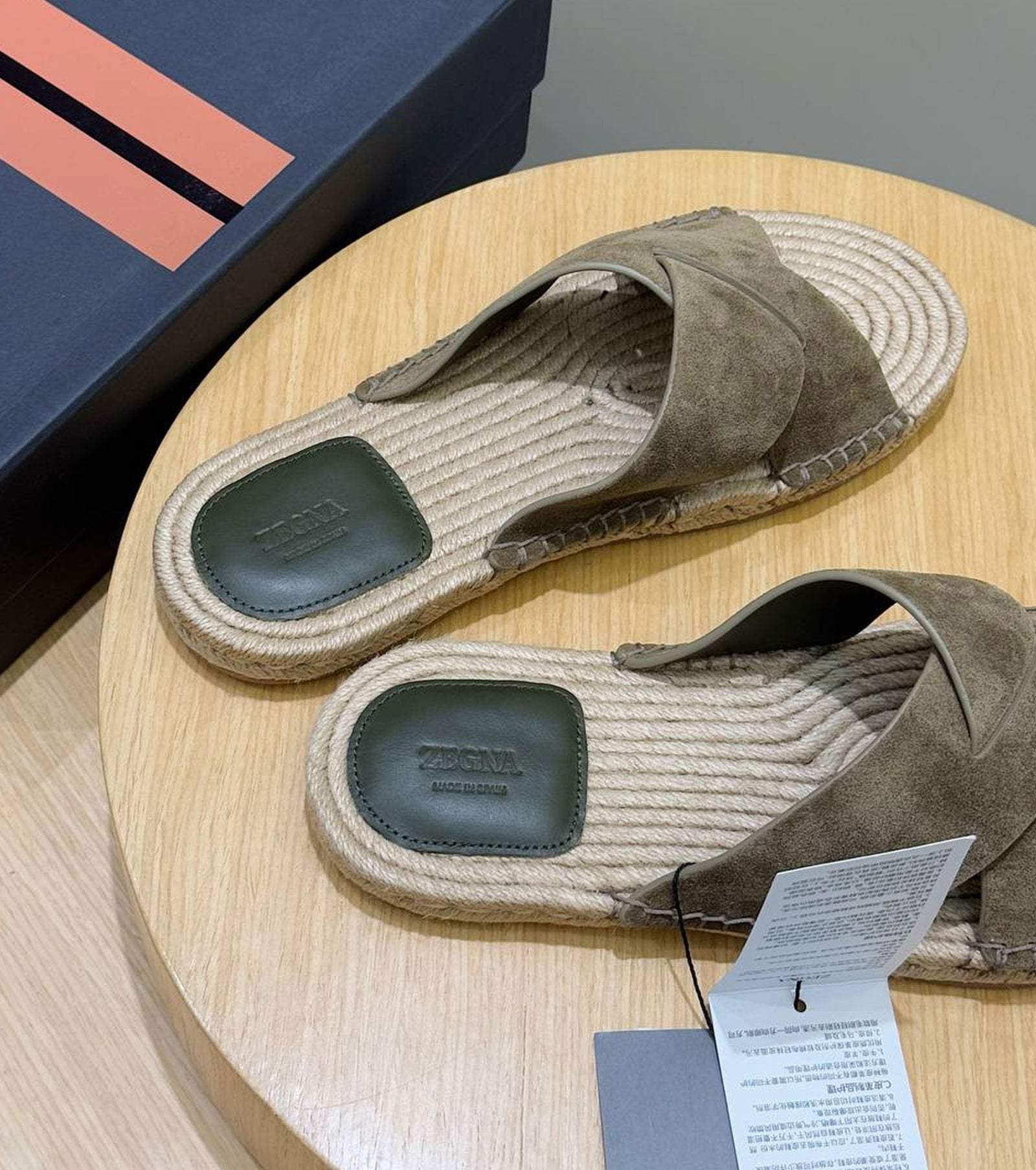 Suede Espadrille Sandal