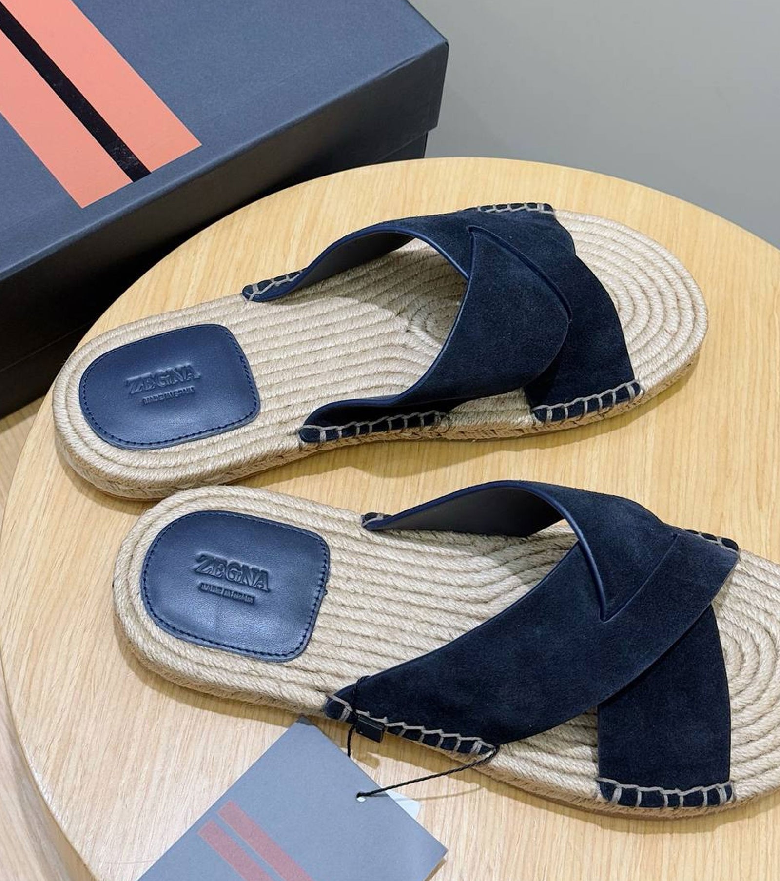 Suede Espadrille Sandal