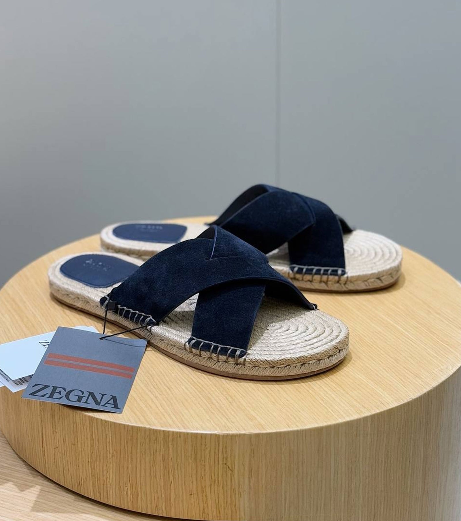 Suede Espadrille Sandal