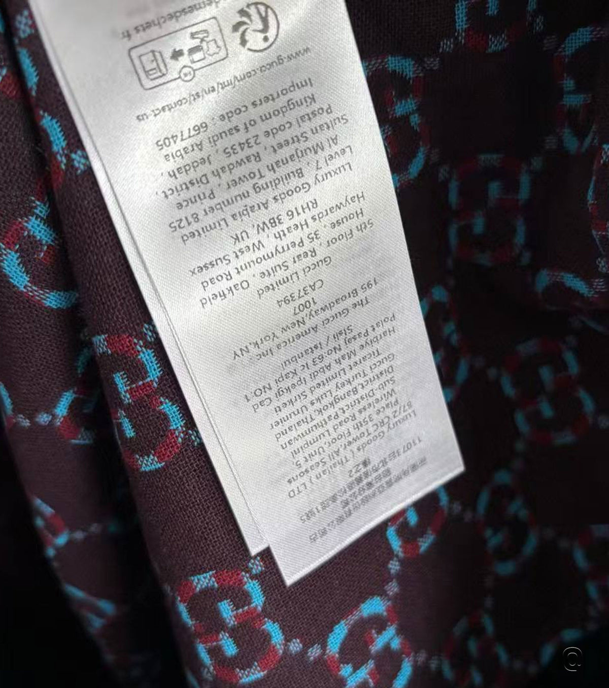 GG vichy cashmere cotton jacquard shorts