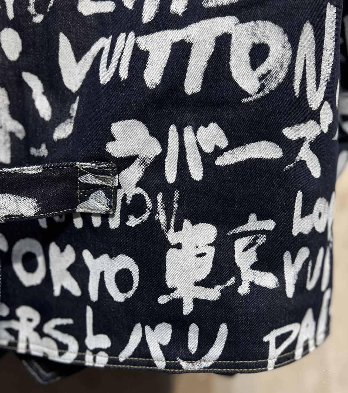 Men Printed Denim Jacket