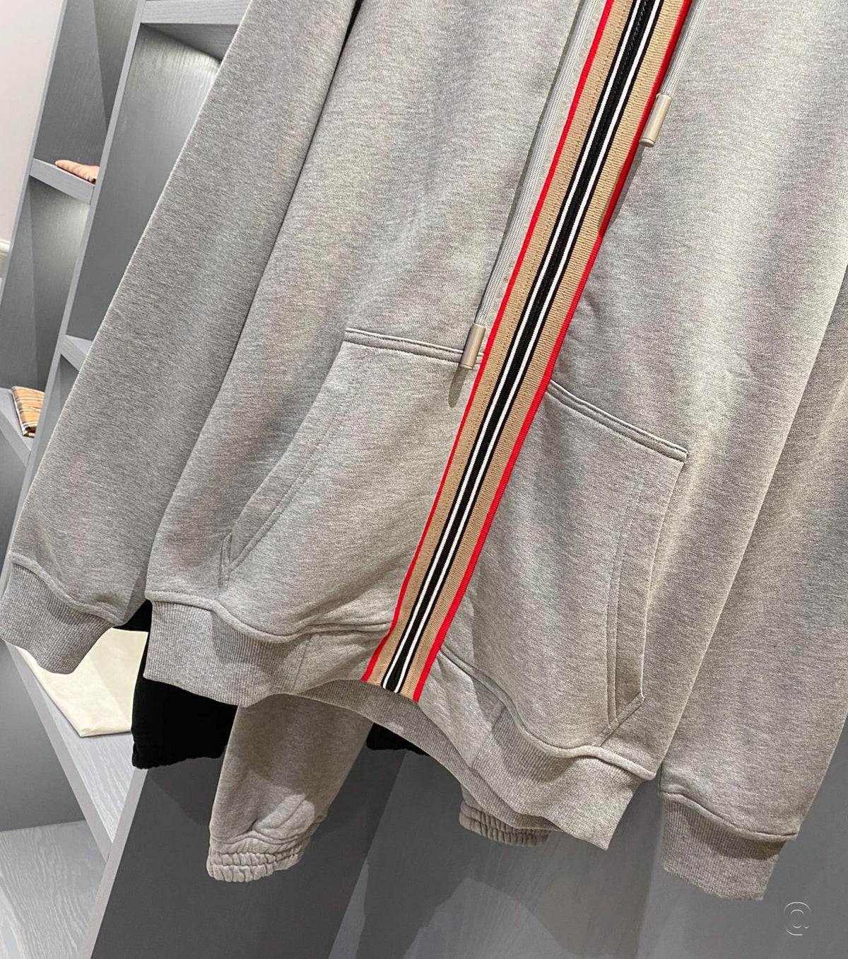 Icon Stripe Zip Hoodie