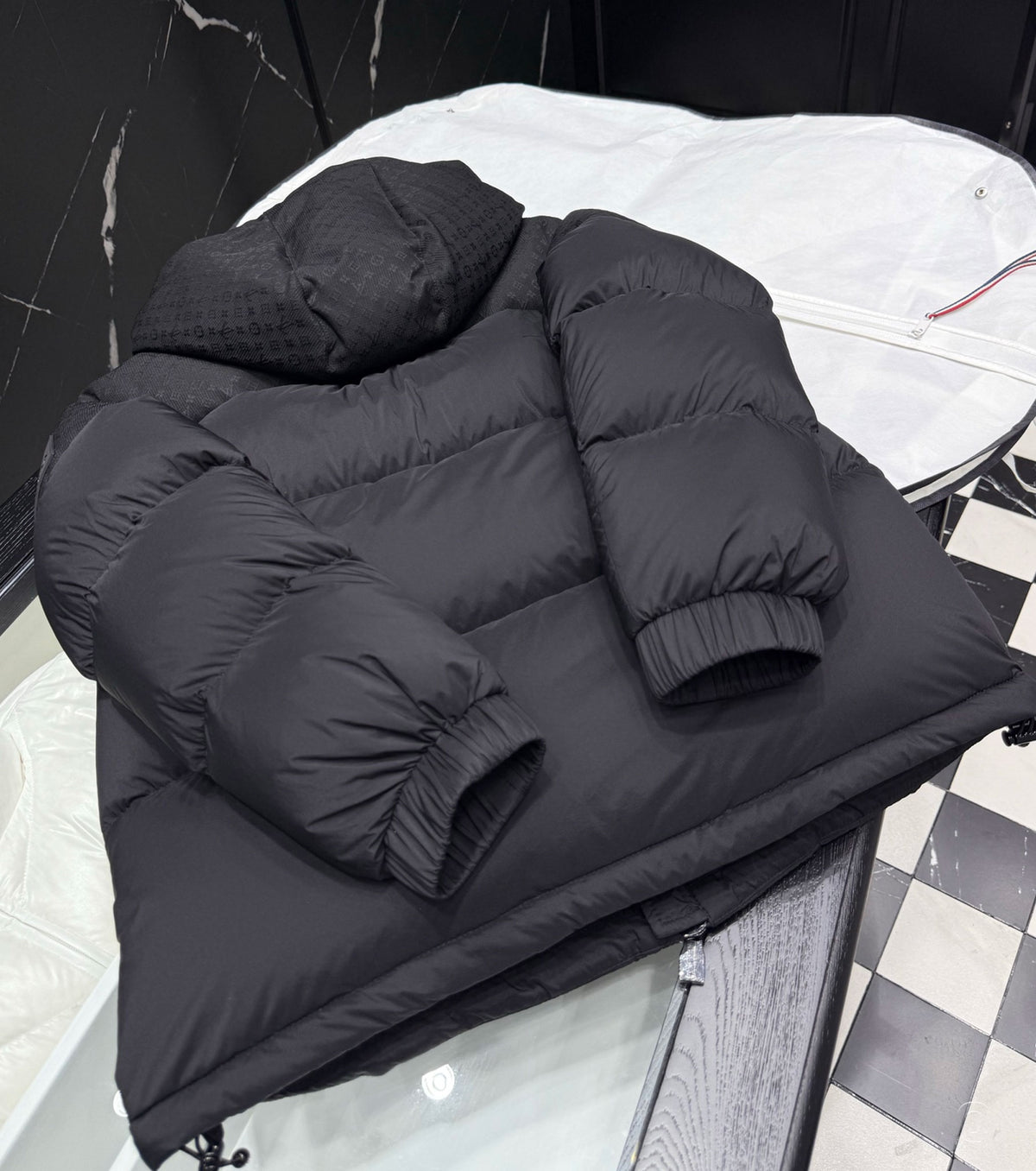 Placed Monogram down jacket