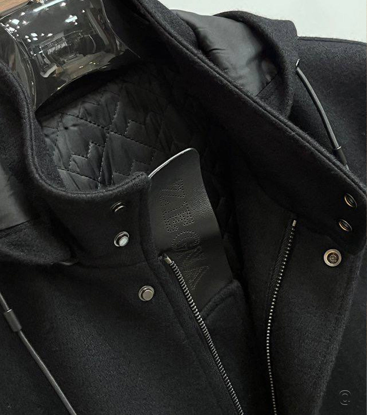 Men  Jacket with Leather Sleeves