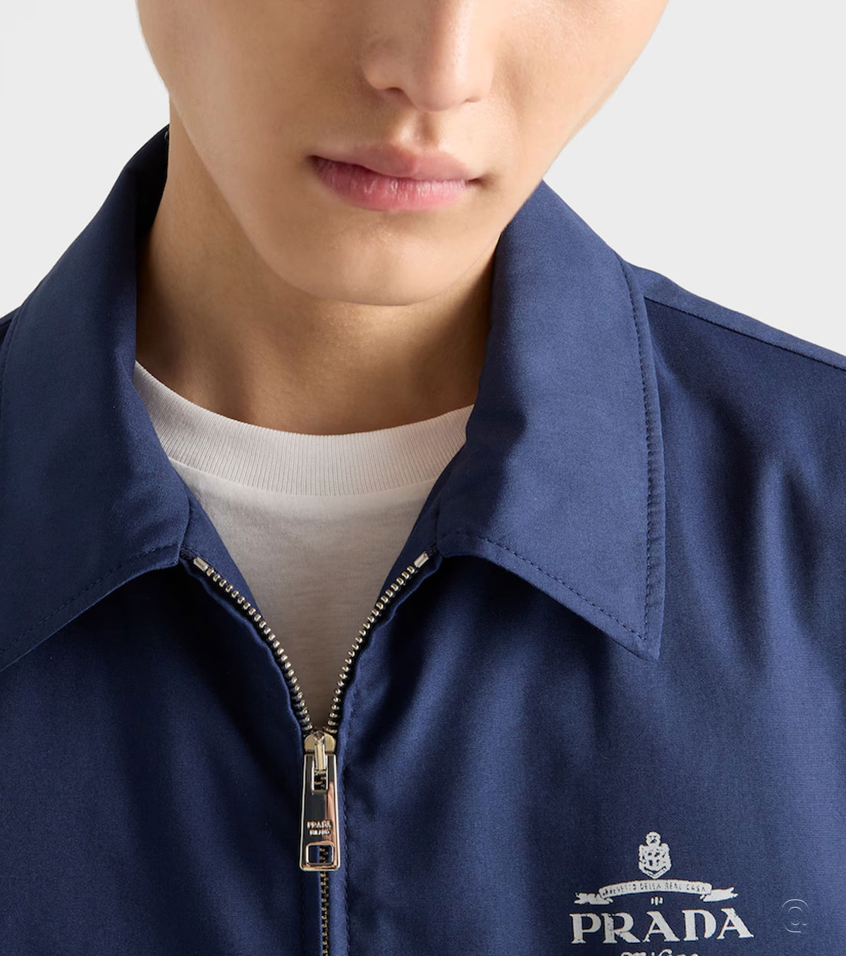 Cotton blend blouson jacket PRA8114