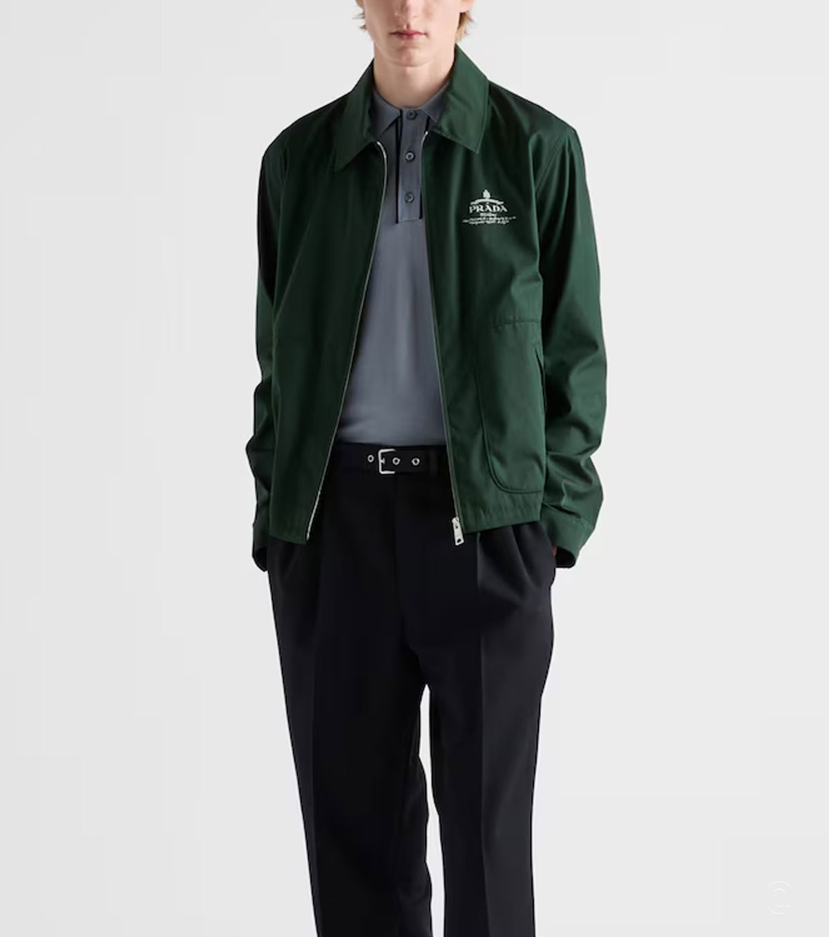 Cotton blend blouson jacket PRA8114