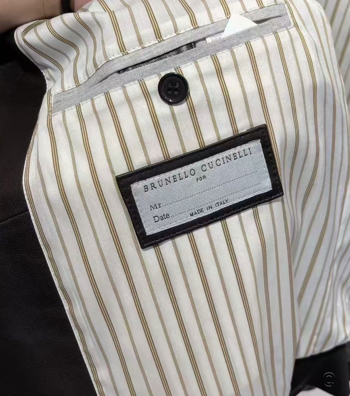 Мъжки бомбър естествена кожа