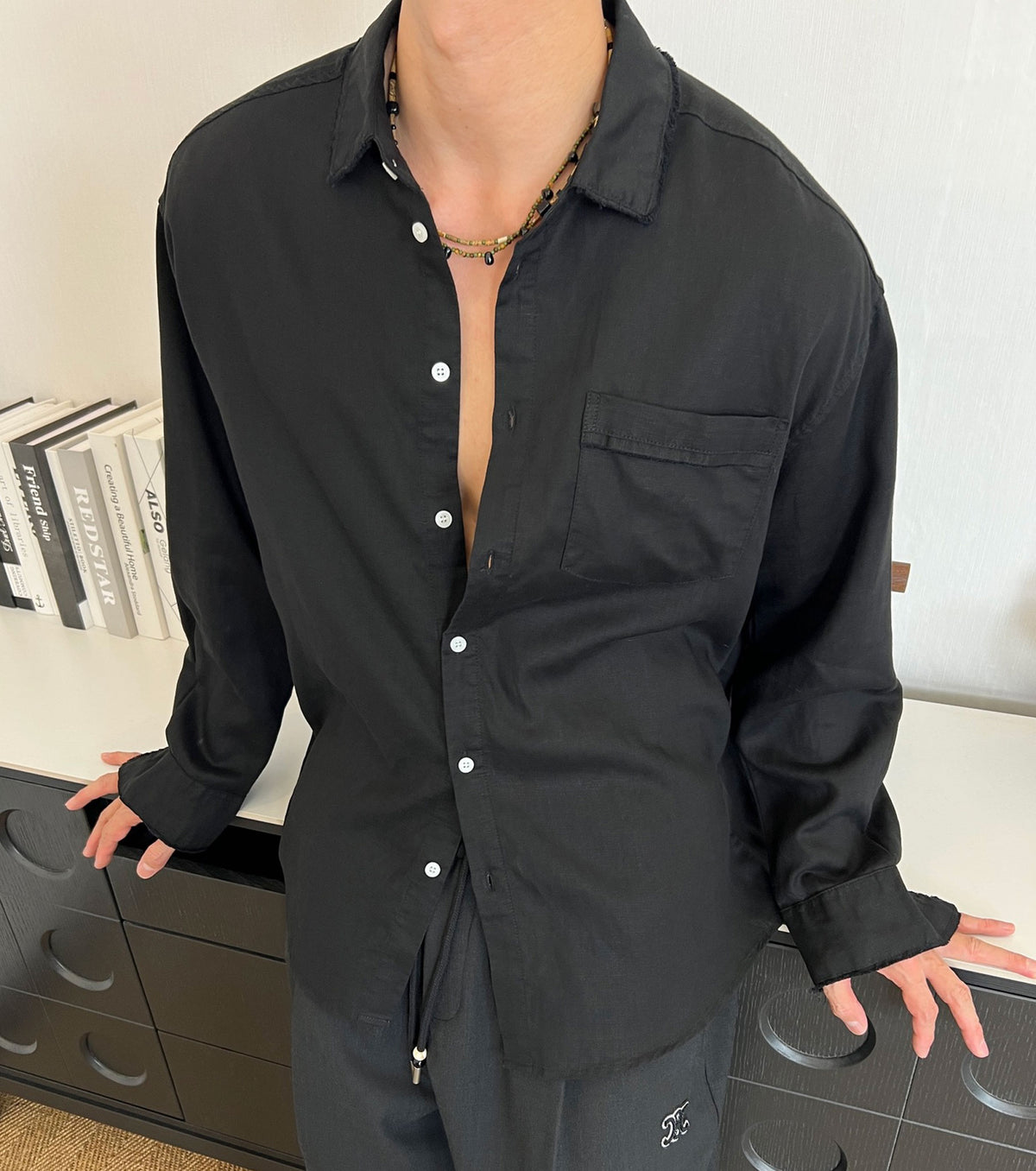 Men tencel shirt