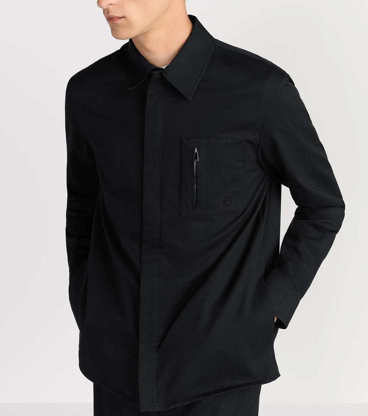 Риза с цип и "Icon"  бродерия DR0506