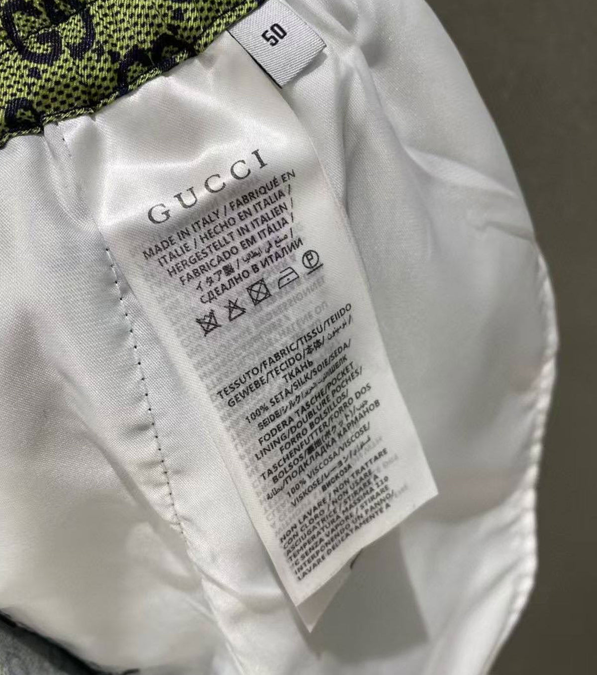 Printed Silk Twill Shorts