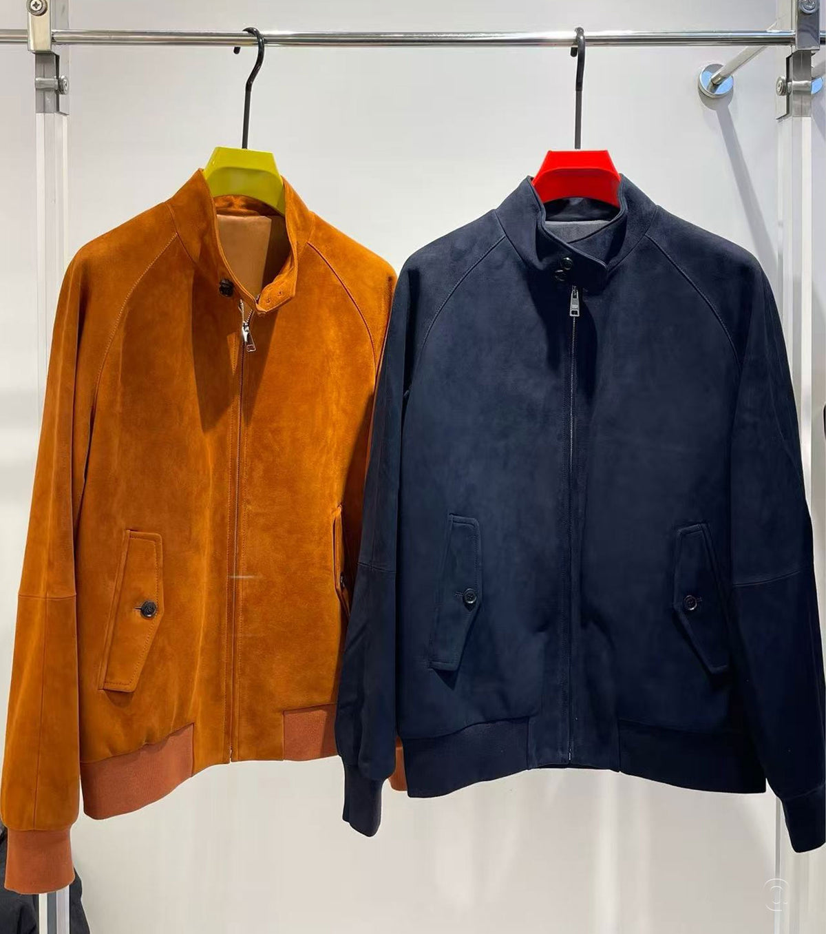 Мъжки бомбър велур