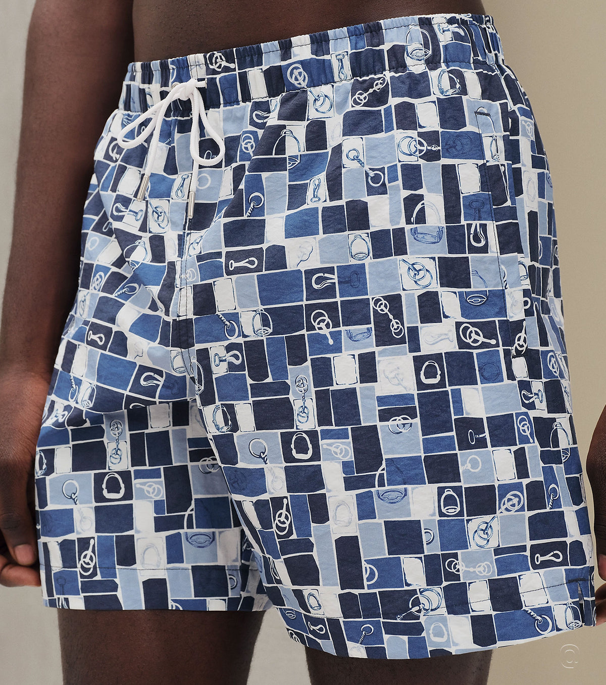 "Mosaique Equestre" swim trunks 26-8357