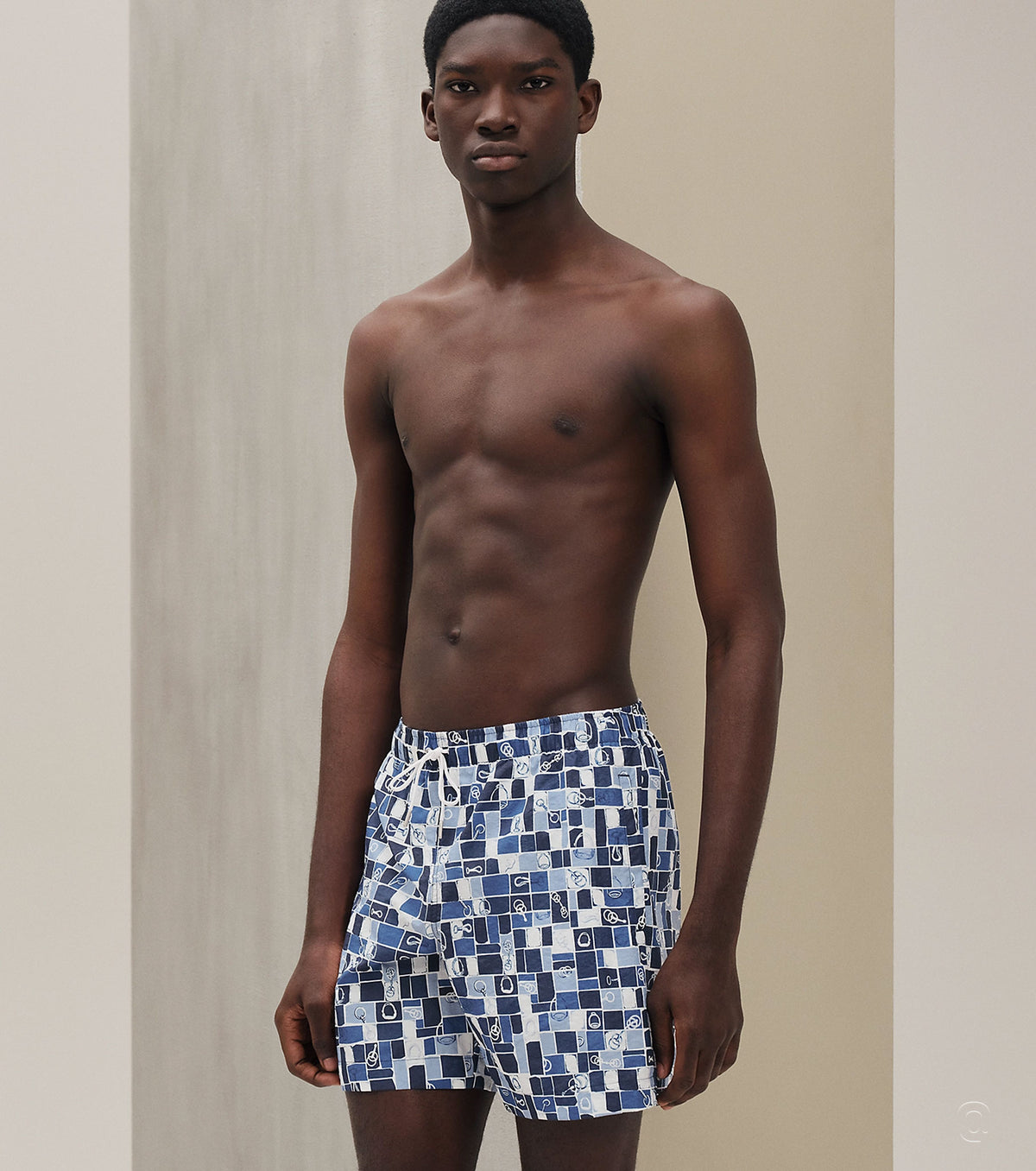 "Mosaique Equestre" swim trunks 26-8357