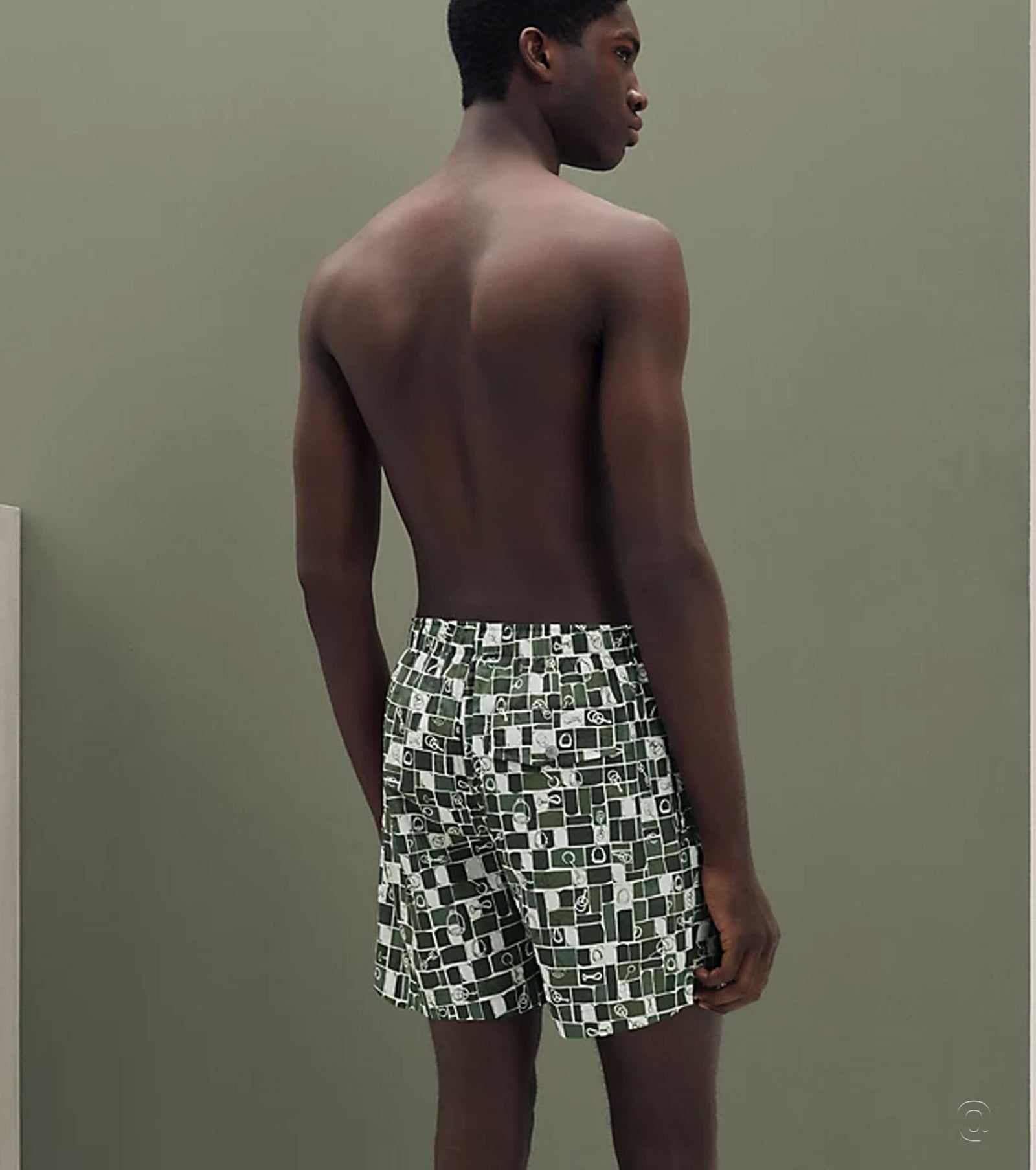 "Mosaique Equestre" swim trunks 26-8357
