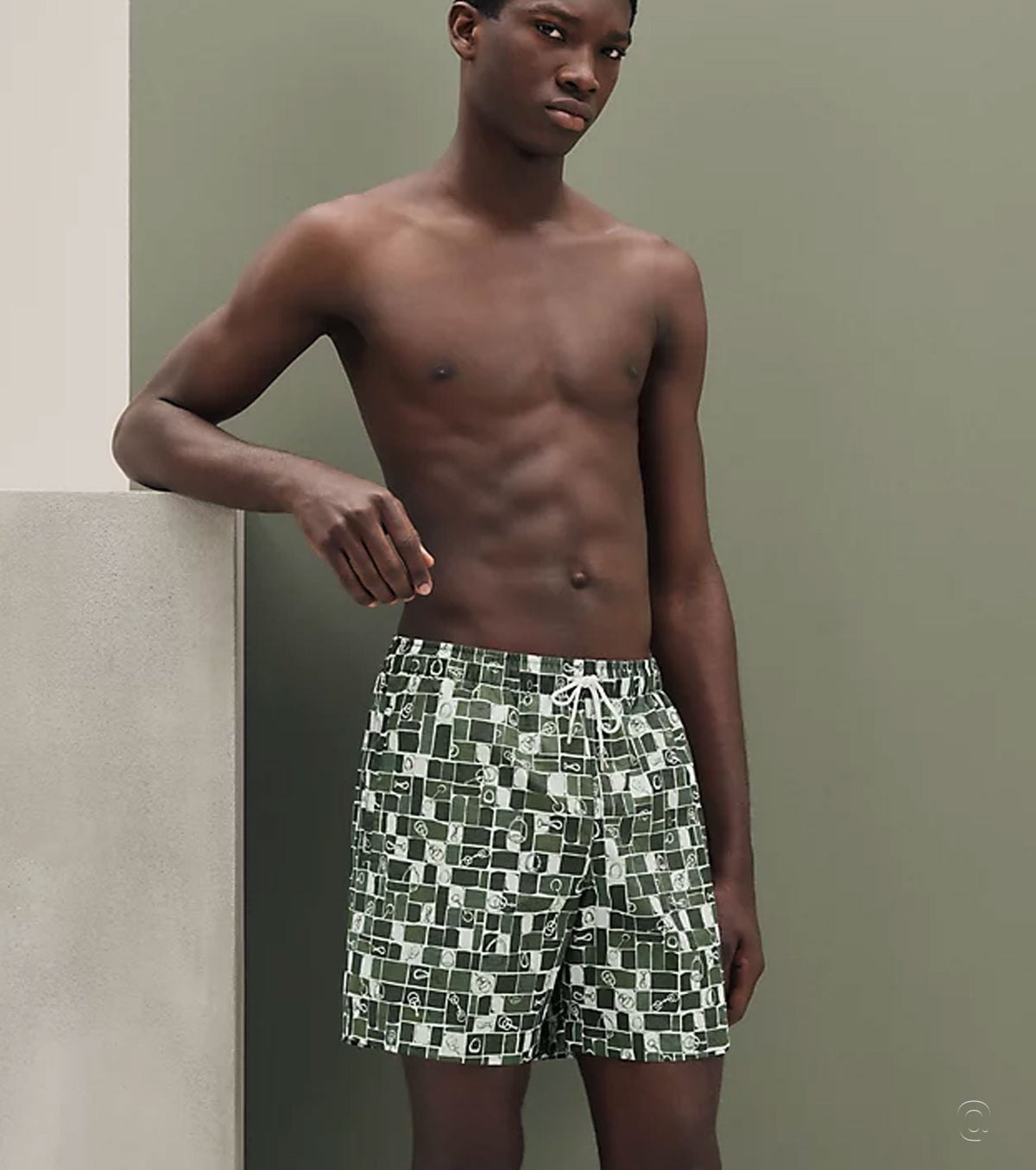"Mosaique Equestre" swim trunks 26-8357