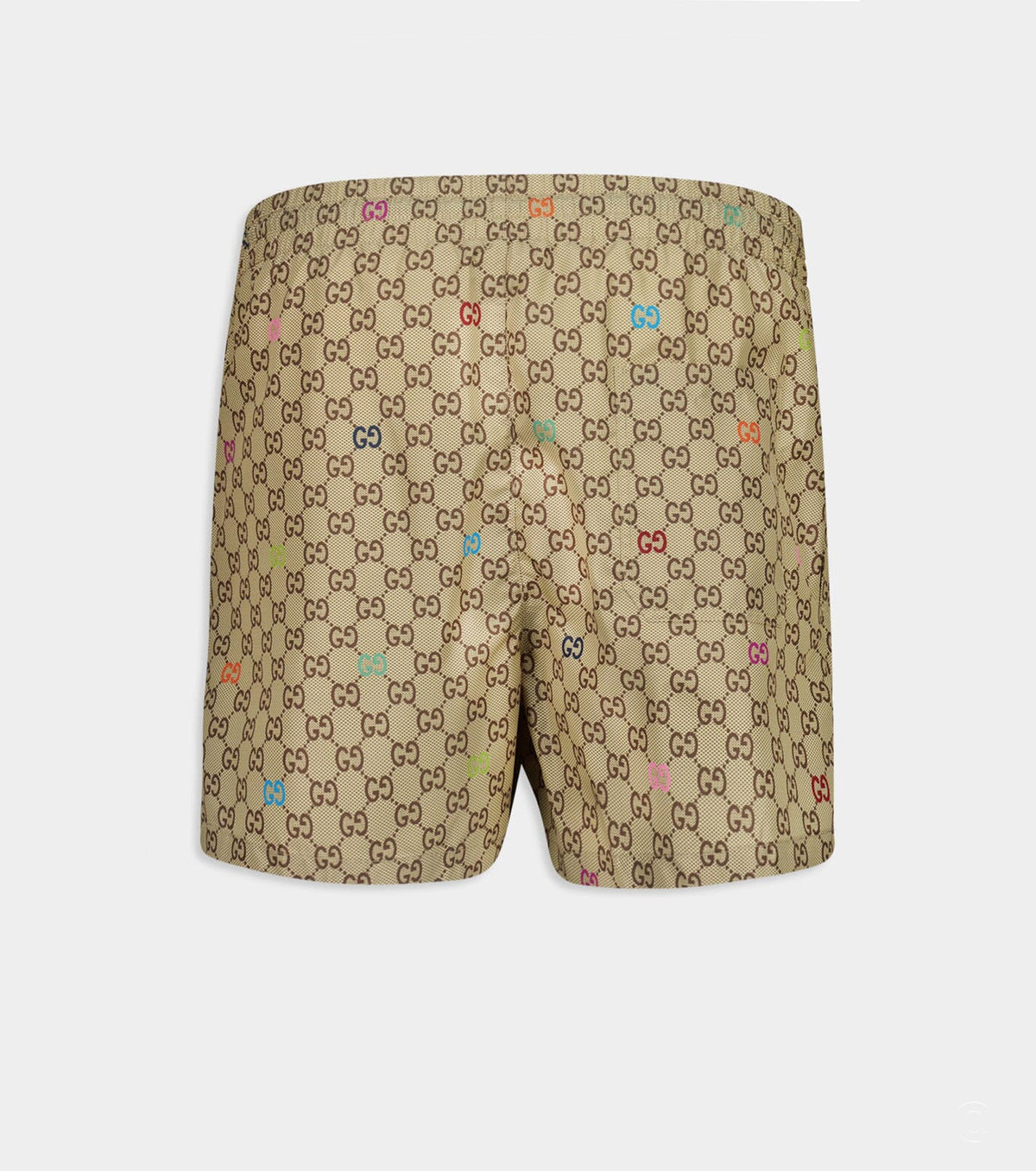 Beige GG Print Technical Swim Shorts 26-8361
