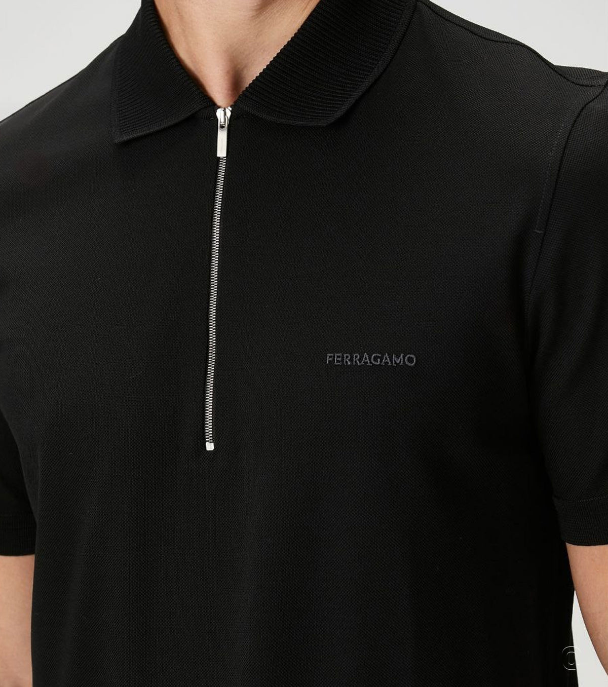 Поло с цип яка SF7015