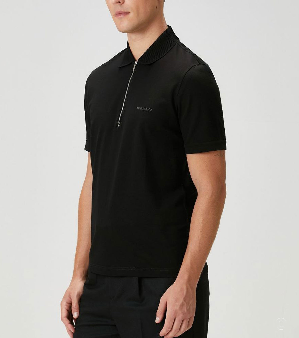 Поло с цип яка SF7015