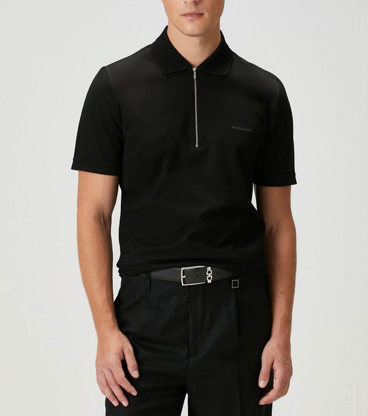 Поло с цип яка SF7015