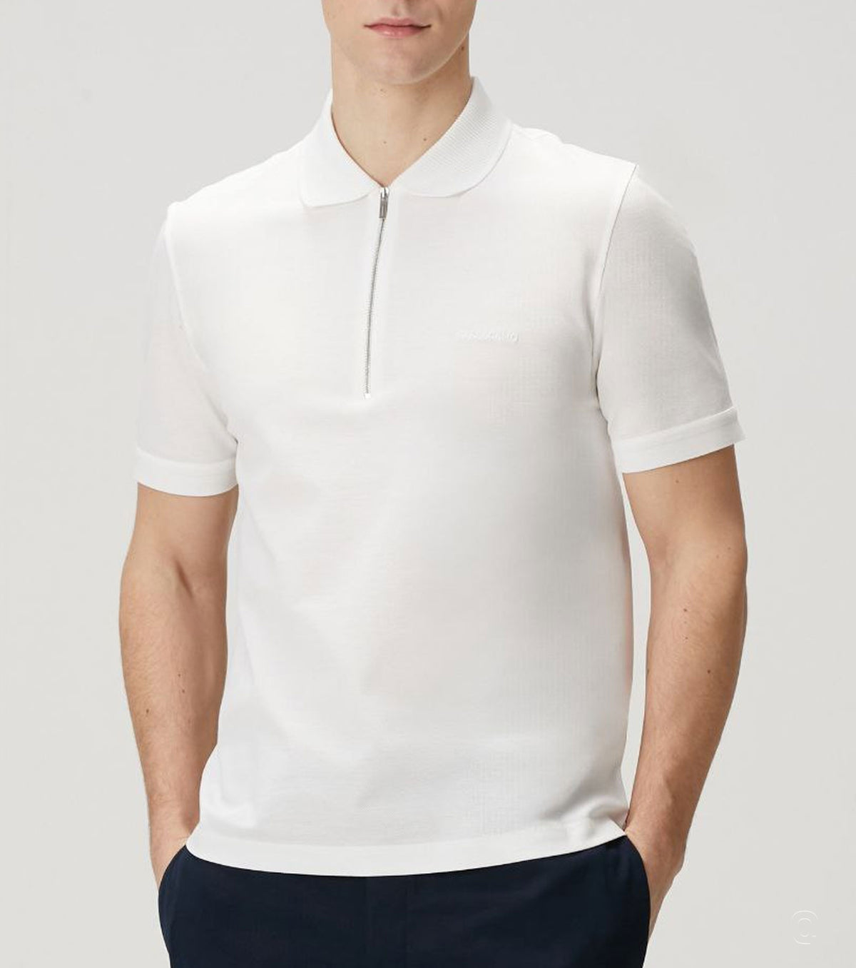 Поло с цип яка SF7015