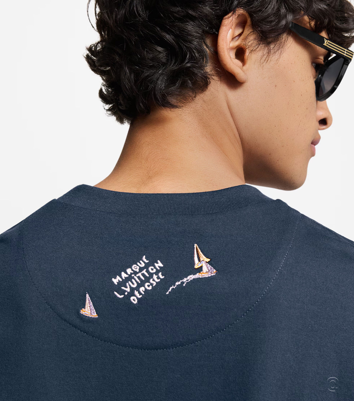 Бродирана памучна тениска 26-1112RPT