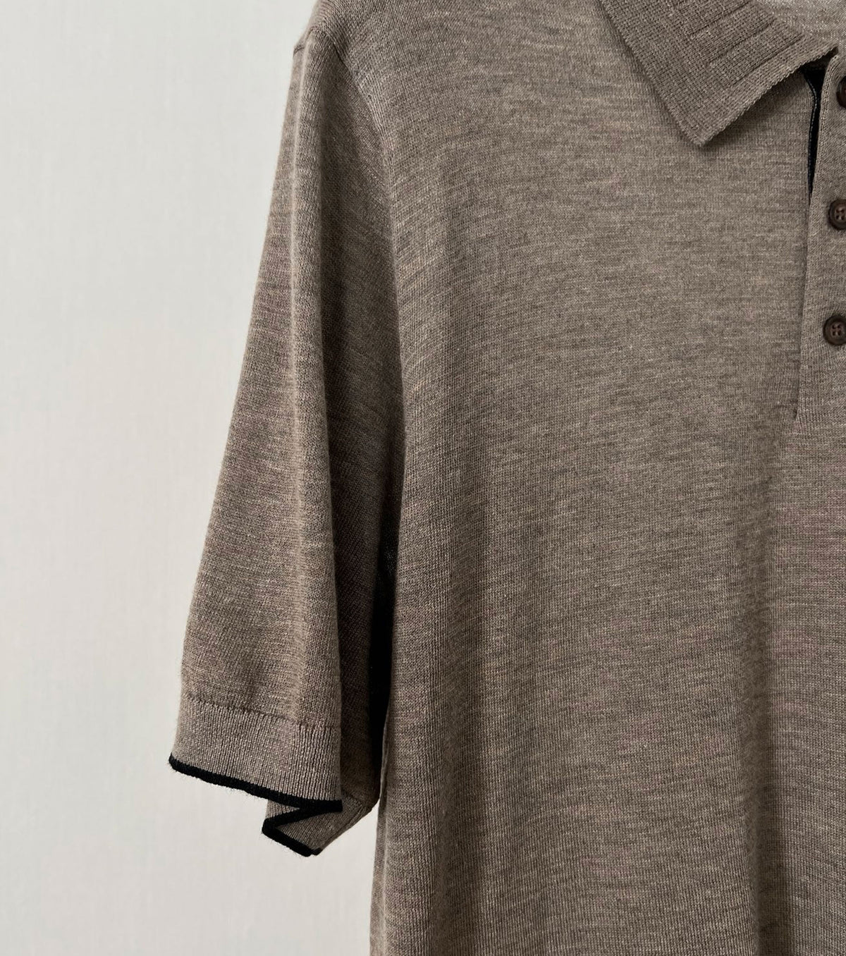 Men fine knitted T-shirt
