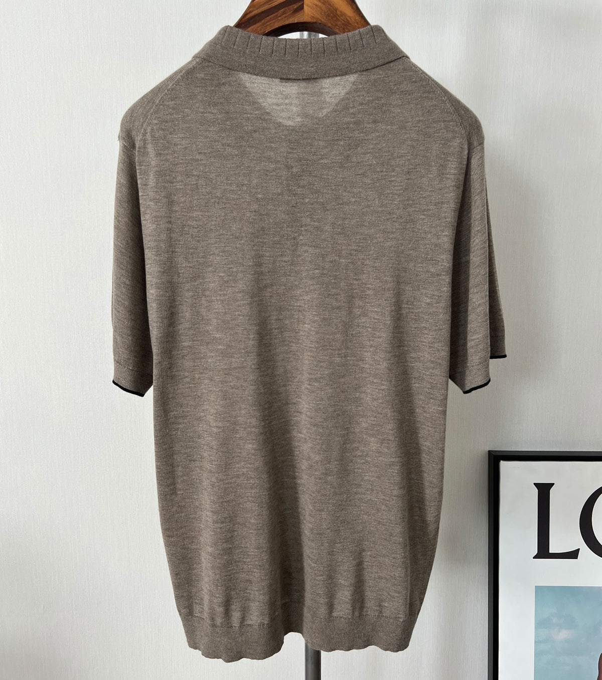 Men fine knitted T-shirt