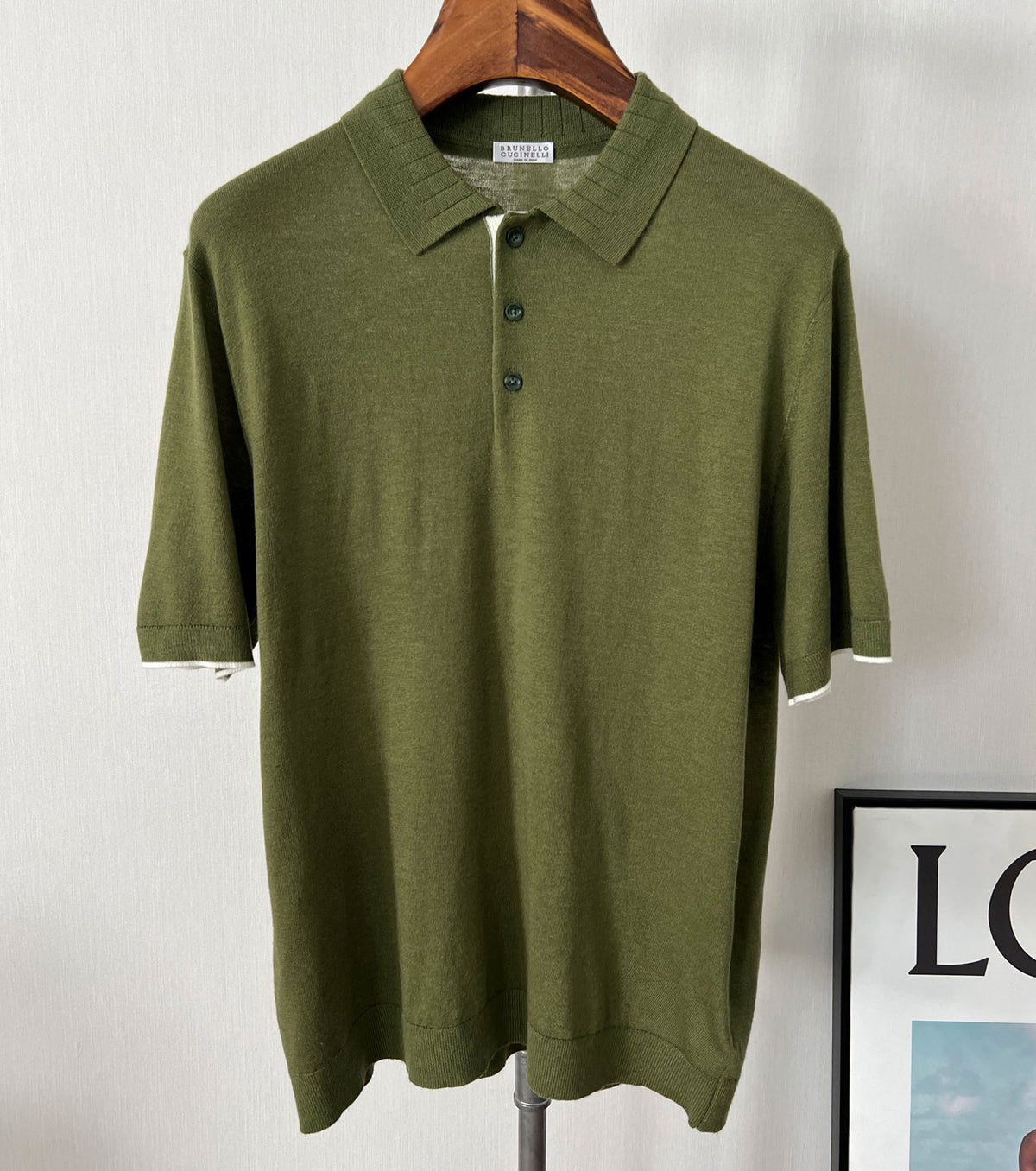 Men fine knitted T-shirt