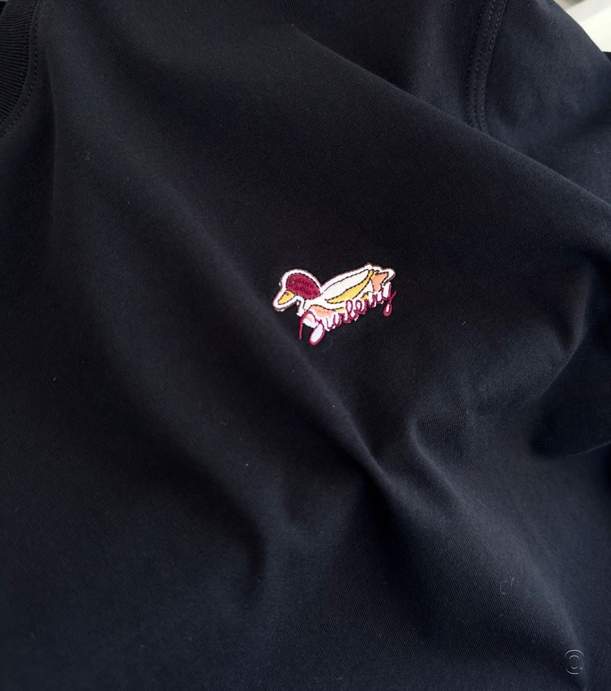 Памучна тениска с бродирано лого