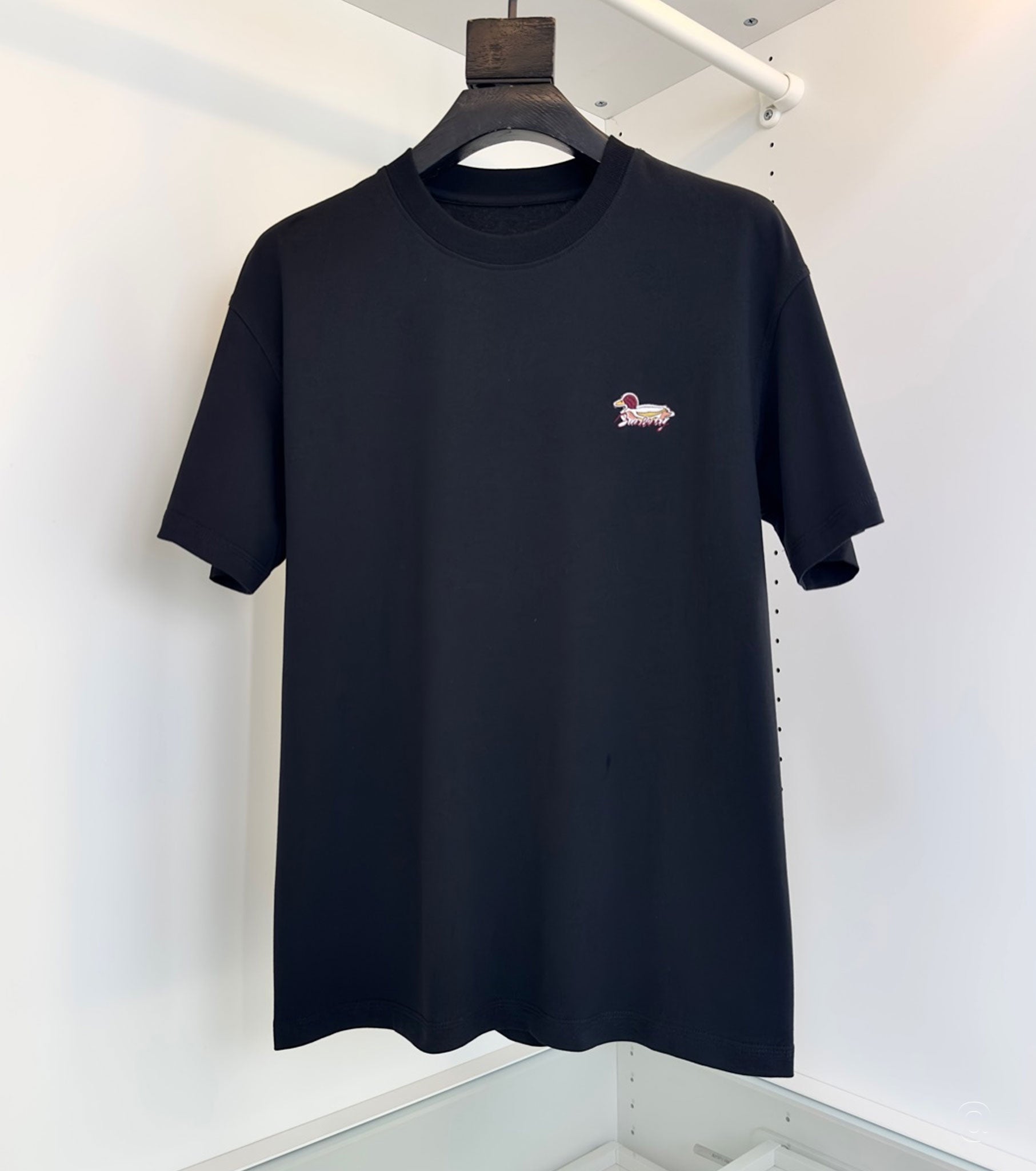 Embroidered Logo Cotton T-Shirt