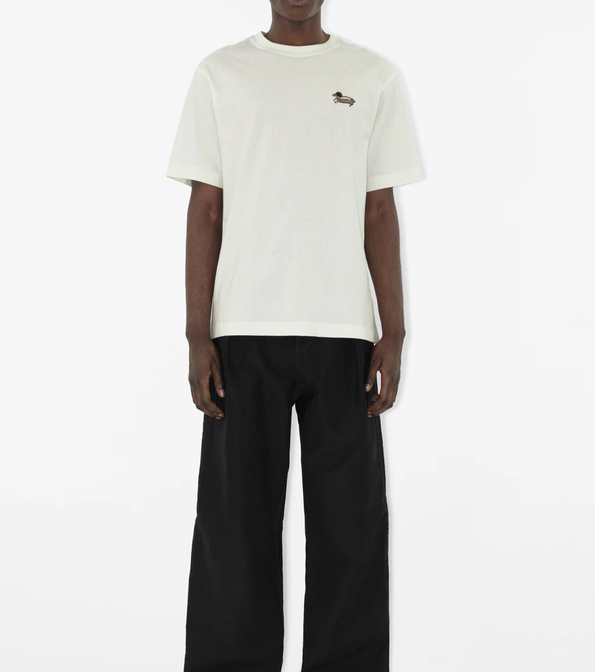 Памучна тениска с бродирано лого