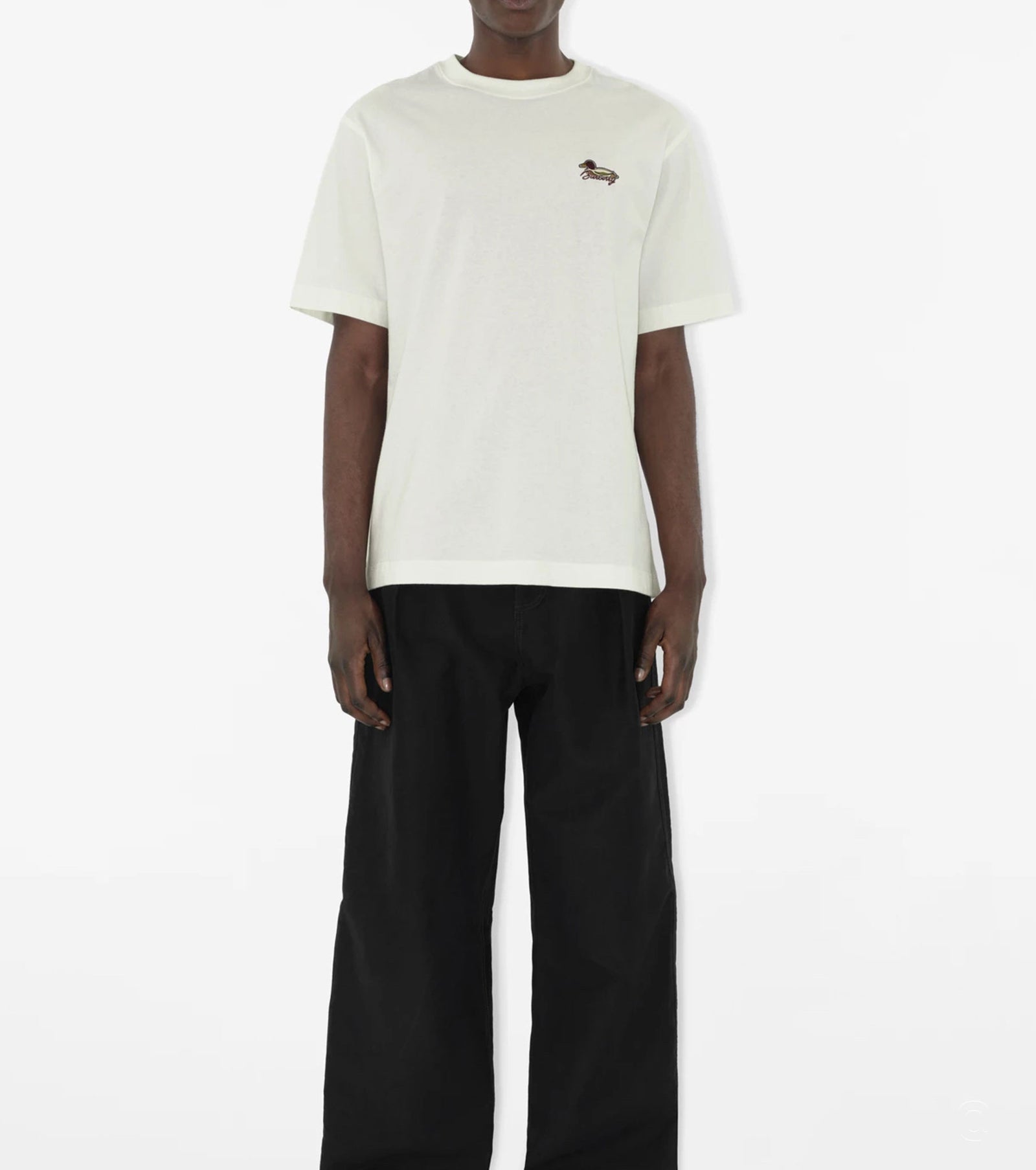 Памучна тениска с бродирано лого