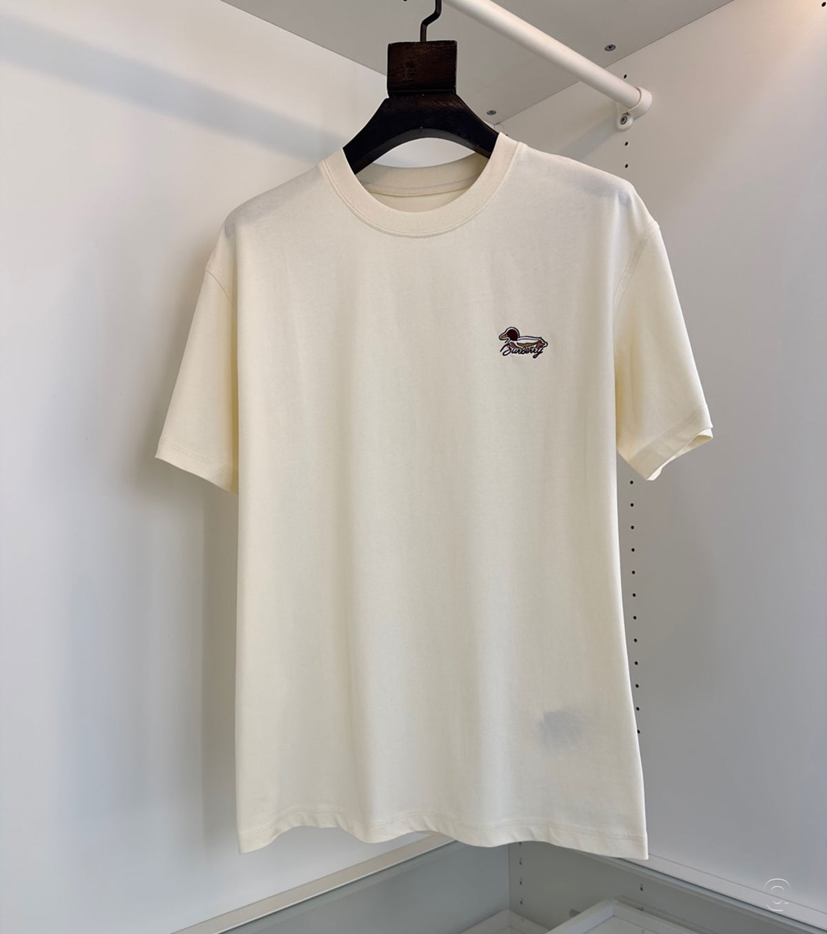 Памучна тениска с бродирано лого