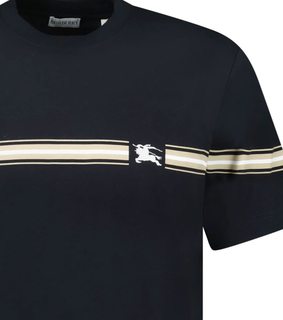 Striped Logo Embroidered T-Shirt BR2051
