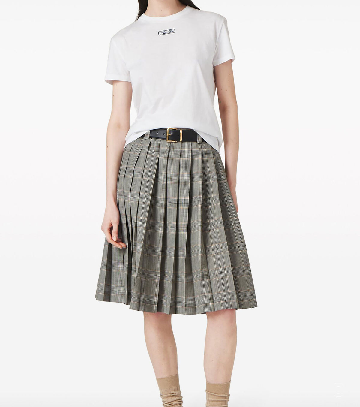 Embroidered Cotton T-Shirt MIU5011W